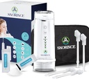 Nasal Bewässerungssystem für Sinus Relief - Portable Cordless Electric Neti Pot Nose Cleaner - Sinus Flush Kit für Erwachsene & Kinder, Home & Reisen mit 4 Spülmodi, 4 Düsen, 40 Salzpackungen