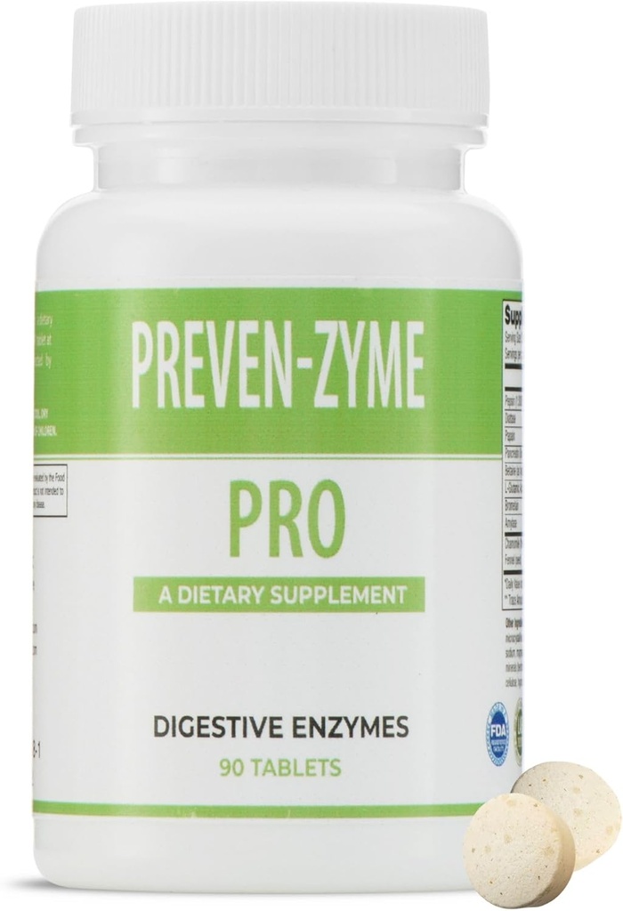 Prevenzyme Pro Digestive Enzymergänzung (90 Tabs) von Legere Pharmaceuticals für ES Global