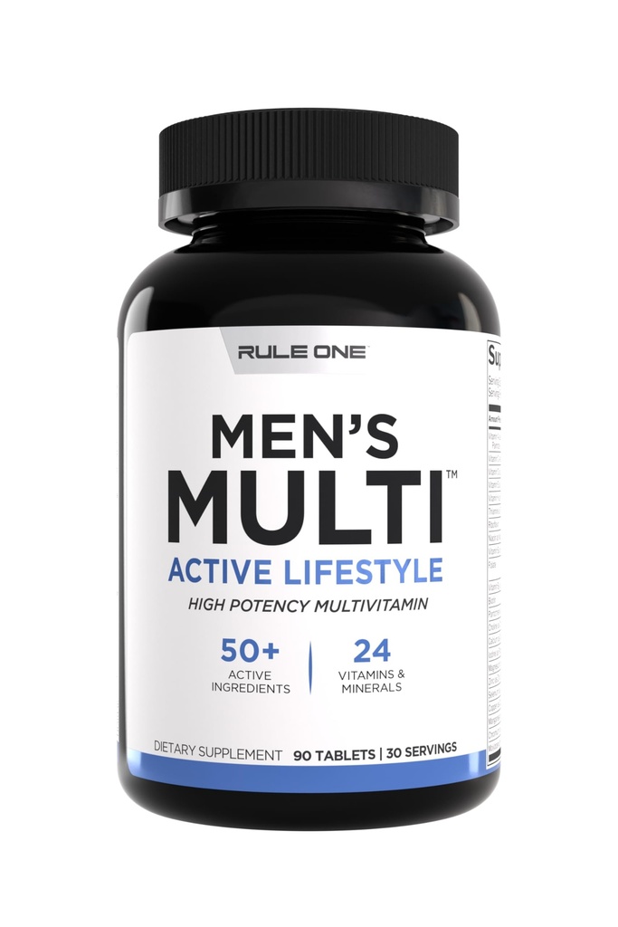 Regel 1 Men's Multi - Men's Daily Vitamins, Essential Minerals, Superfoods, Verdauungsenzyme, Aminosäuren, & Antioxidantien für aktive Lebensstile und Wellness-Unterstützung (90 Tabletten, 30 Tage Versorgung)