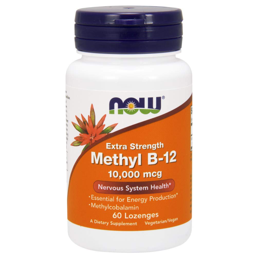 JETZT Lebensmittel Methyl B-12 10000 mcg, 60 Lozenges (Pack von 2)