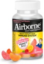 Airborne 750mg Vitamin C Gummi für Erwachsene, Immununterstützungsergänzung mit leistungsfähigen Antioxidantien Vitamine A C & E - 21 Gummie, sortierte Frucht Geschmack