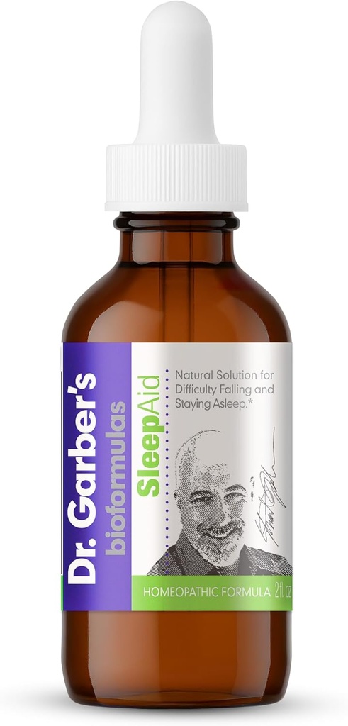 Dr. Garber's Natural Solutions Sleep Aid Oral Drops - Gemmotherapy Liquid Supplement: Unterstützt einen sicheren und gesunden Schlafzyklus, Beruhigung und Entspannung - 60ml