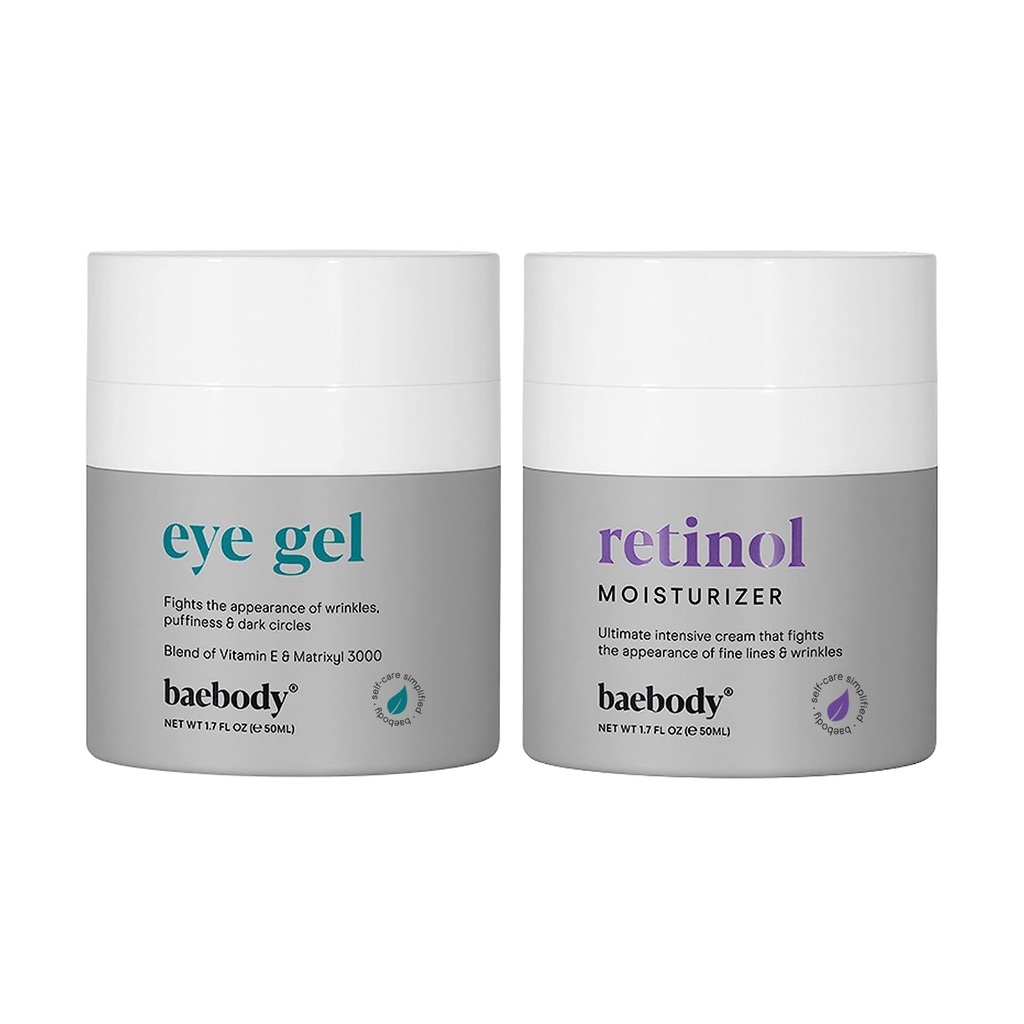 Gel pour les yeux de Baebody & Retinol Hydratant BUNDLE