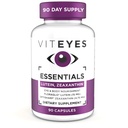 Viteyes Essentials Augengesundheit Nahrungsergänzungsmittel, Lutein & Zeaxanthin für Macular Support, 90 Kapseln