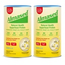 Almased Vanille Meal Ersatz Shake - Low-Glycemic High Plant Base Protein Powder- Nutritional Weight Health Support Supplement - Vanilla Flavor - 17.6 Unze (1.1 Pfund (2 Pack)