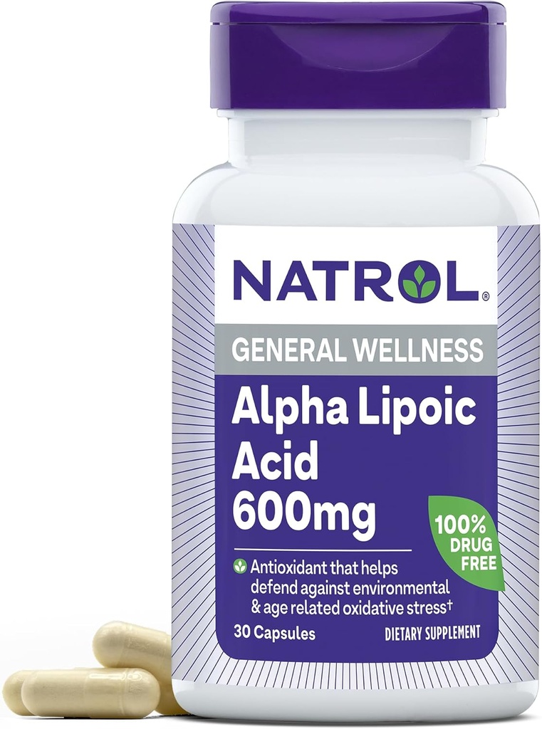 Natrol Alpha Lipsäure 600 mg Caps, 30 ct