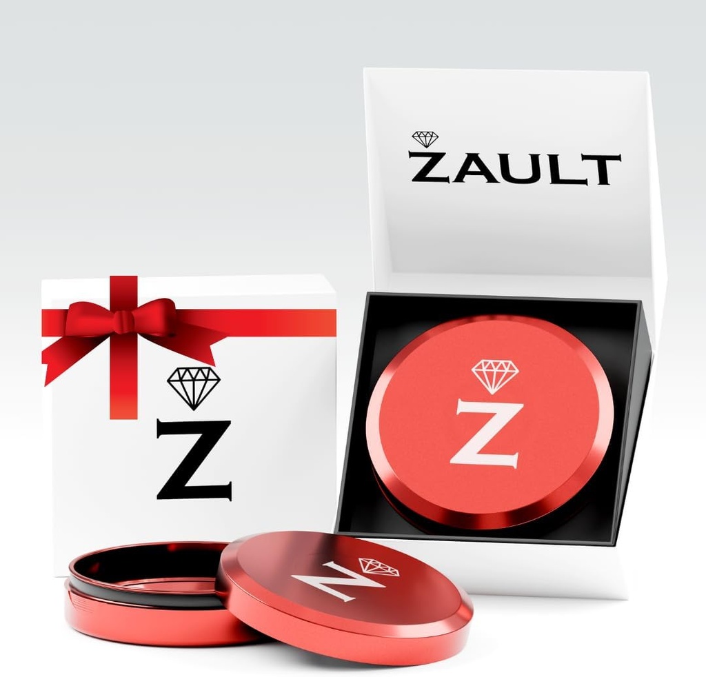Patrator Zyn Metal Can, Aluminium Zyn Container & Holder, Snus Tin für Zyn Pouches, mit Deluxe Geschenkbox für ihn/Men/Husband/Boyfriend (Red)