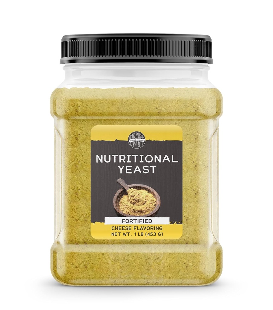 Birke & Meadow 1 lb of Nutritional Yeast, Popcorn, Yummy Nooch