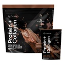 Protein + Kollagenpulver | 23g Protein (Gras-Fed Whey + Collagen) | 3.7g BCAAs | Unterstützt Muskel- & Gelenke Gesundheit | Gluten & Soy Free | Keine künstlichen Inhaltsstoffe | 15 Beutel - Schokolade