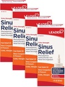 Leader Extra Strength Sinus Relief, Fast Acting, Sinus Decongestant, Nasal Congestion Relief Spray, Kalt & Allergy 30 mL Flasche (Pack mit 4)