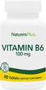 Natures Plus Vitamin B6 100 mg - Vegetarisch, Glutenfrei - 90 Tabletten, 90 Portionen