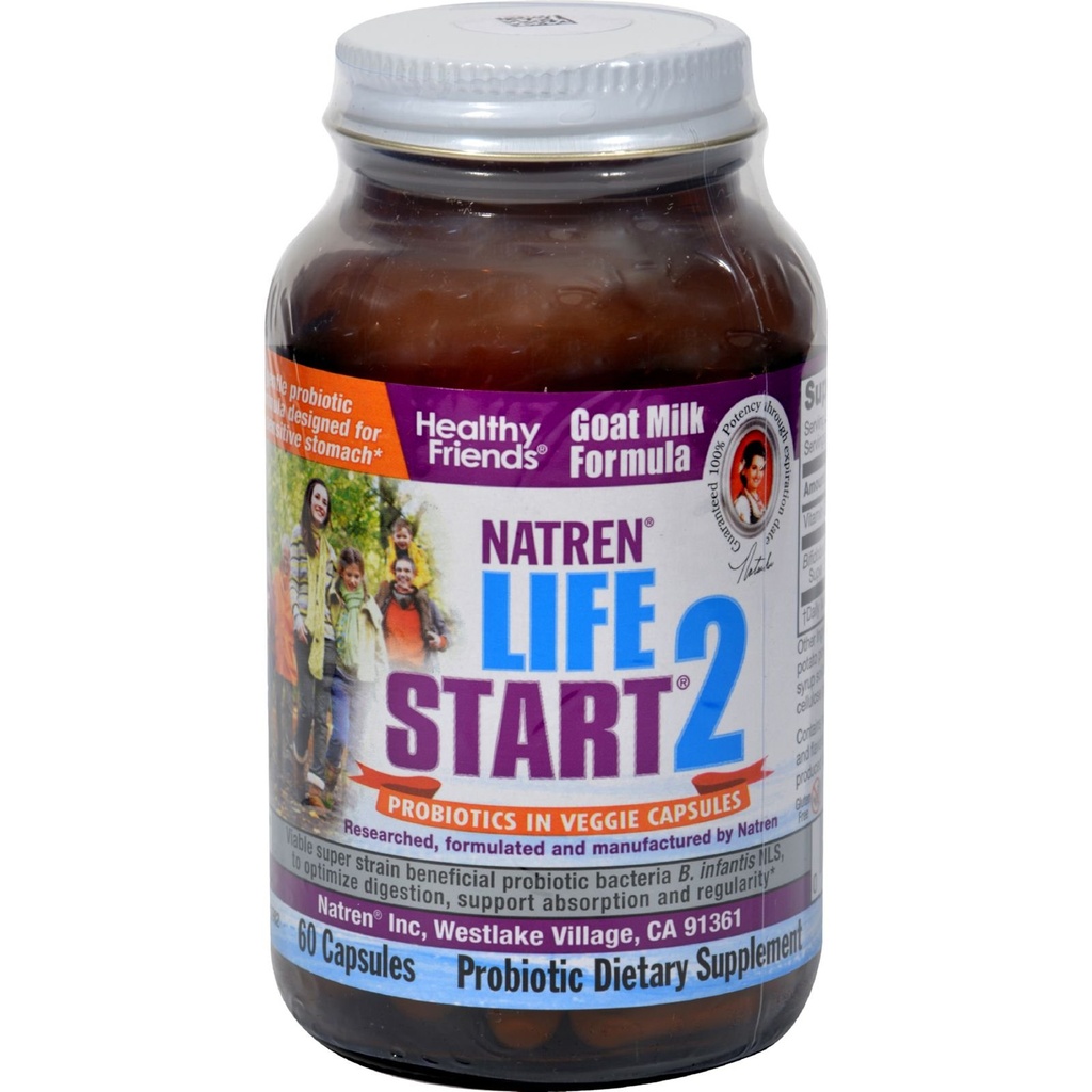 Natren Life Start 2 Probiotics for Adults - 60 Vegetarian Capsules