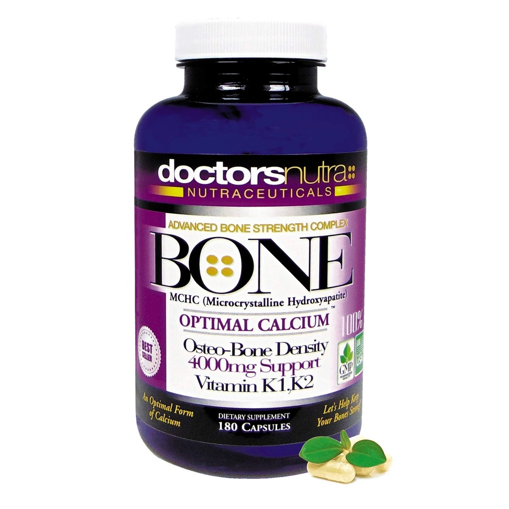 Calcium 1000 Milligramme mit 4000 Milligramm MCHC für vollständige Calcium maximale Knochenstärke Unterstützung Plus K1, K2, Magnesium, Vitamin D, Zink, Glucosamin und mehr