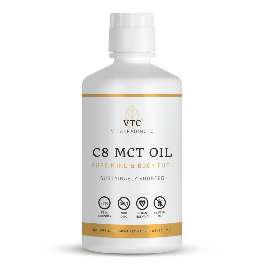 VTC VitaTradingCo. 100% Pure C8 MCT Oil.