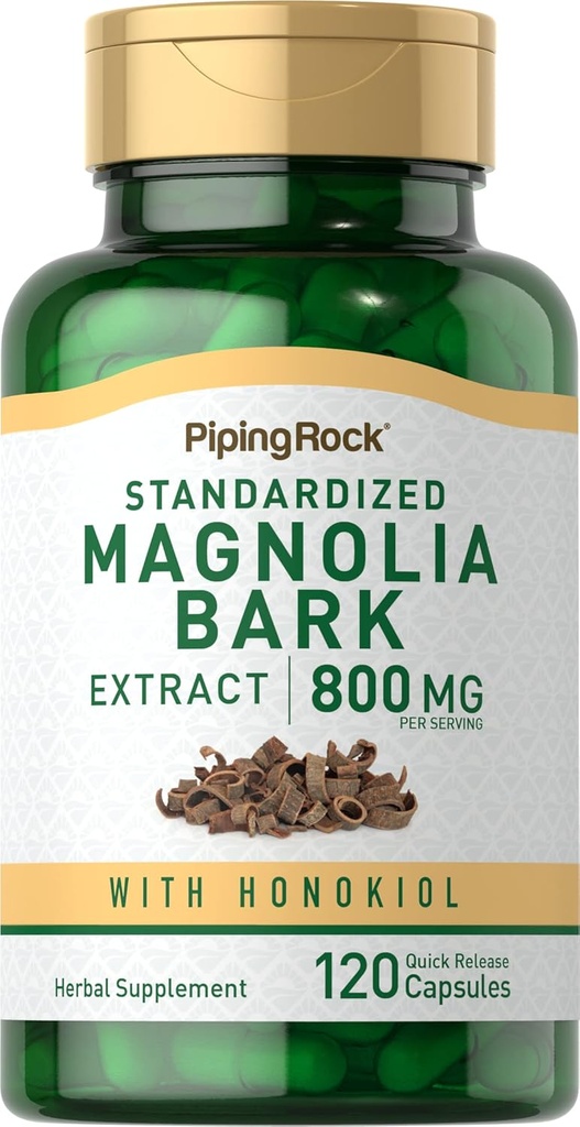 Piping Rock Magnolia Bark Extract 800mg.120 Capsules.