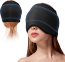 Chapeau de soulagement de la tête de glace migraine pour la migraine avec thérapie froide et chaude Enveloppe flexible de la tête de glace pour les yeux puffy Compresseur froid Casquette de soulagement de la tête de la migraine pour la tension Sinus & Stress