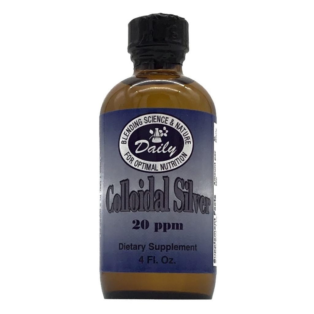 Tägliche Herstellung Kolloidal Silber, 20 ppm (Food Grade) 4 fl oz