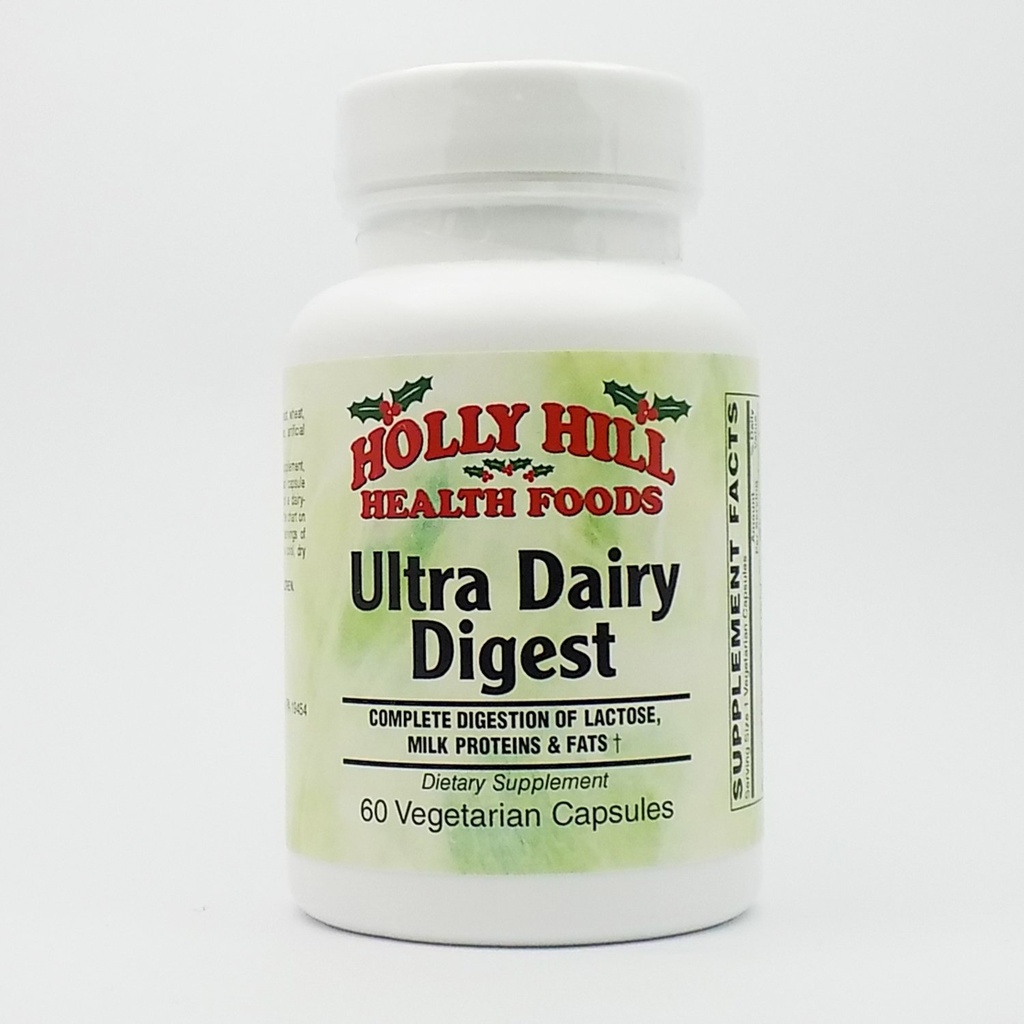Holly Hill Health Foods, Ultra Dairy Digest, 60 vegetarische Kapseln