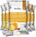 HERBION Naturals Toux gouttes au miel citron, supplément alimentaire, Toux apaisante, pour les adultes et les enfants de plus de 6 ans, 125 Lozenges, pack de 5