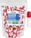 XPRS Nutra Size 00 Capsules vides - 1000 Capsules de gélatine vides de compte - Remplissage de la gélule de bricolage - Capsules de gel de pilules rechargeables pour les suppléments Do-It-Youlf (rouge/blanc)