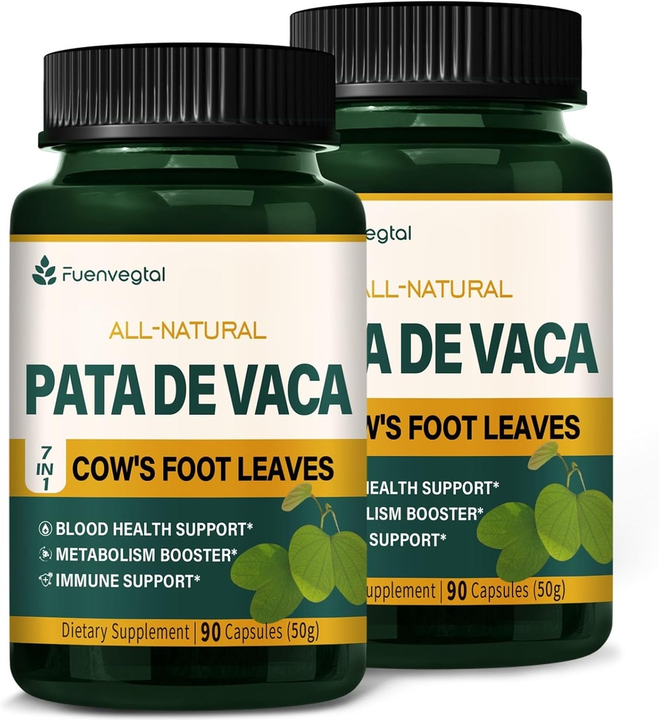 Cow's Foot Leaves Capsules Supplement - Berberine mit Ceylon Cinnamon Capsules Advanced Formula - Alle natürlichen Kräutergesundheitsunterstützung mit Wereke Extract. 180 Stück
