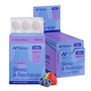 Neuro Melatonin 5mg Sleep & Recharge Menthes (144 pièces) - Dissoudre rapidement Melatonin Menthes sans sucre avec baume de citron et camomille pour mieux dormir - Supplément de sommeil calme pour les adultes - Flaveur de baies de nuit