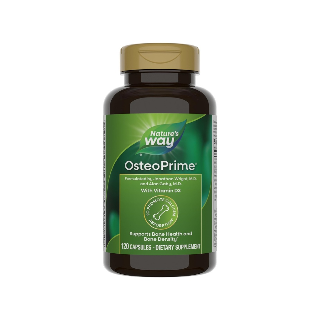Nature's Way OsteoPrime, unterstützt Knochengesundheit und Dichte*, Vitamin D3, Glutenfrei, 120 vegetarische Kapseln (Packaging May Vary)