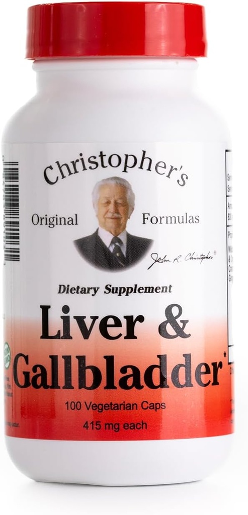 412494-Christopher's Liver And Gall Bladder - 425 mg - 100 Vegetarische Kapseln