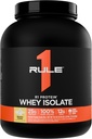 Regel 1 R1 Protein Whey Isolate - mit 25g Protein & 6g BCAA Exklusiv von isolierten & hydrolysierten Quellen für Workout Recovery (5 Pfund*, Banana Crème)
