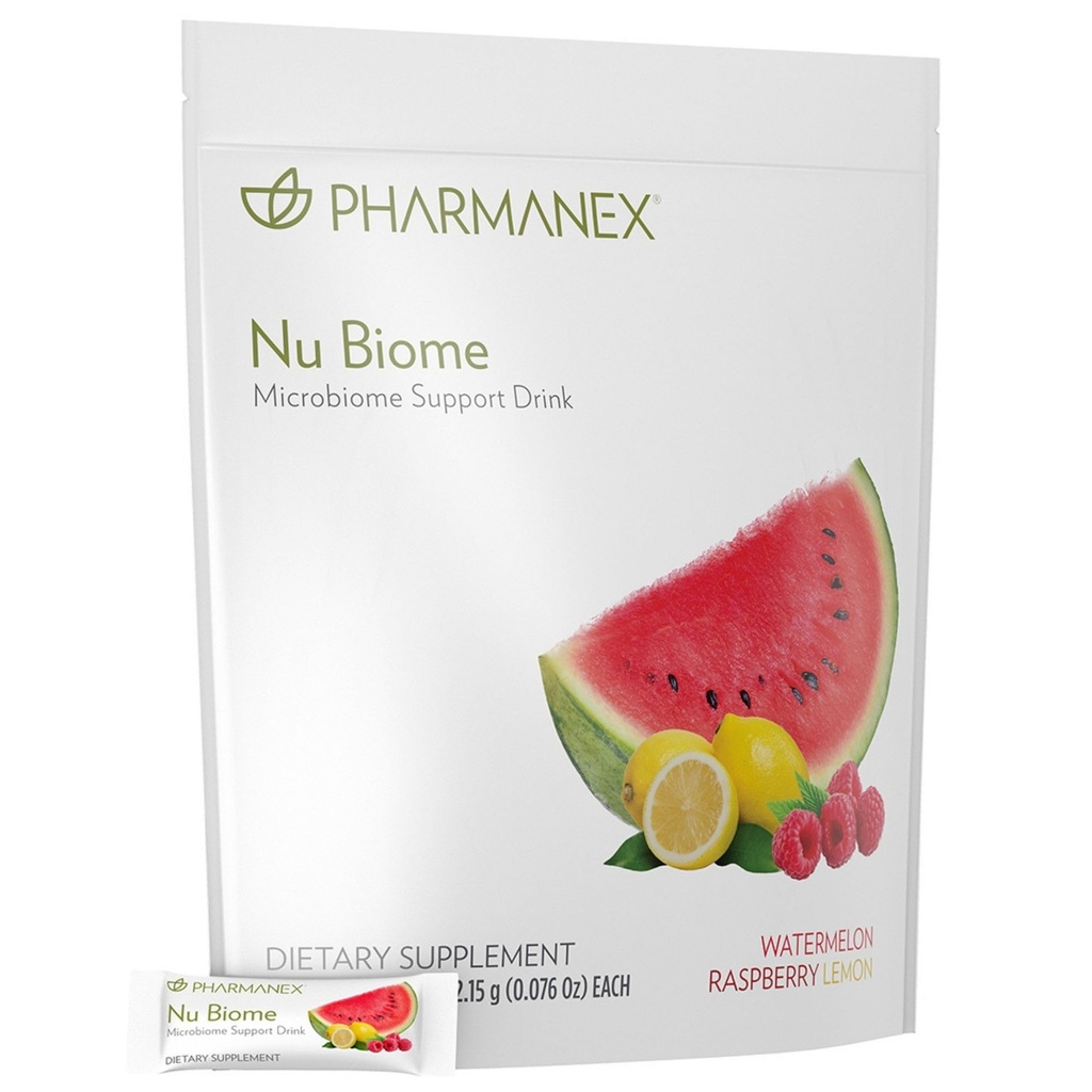 Nu Skin Pharmanex Nu Biome | Gut & Immune Health Supplement | Unterstützt Verdauungsbalance & Energie | Präbiotische & Antioxidante Formel | 30 Pakete
