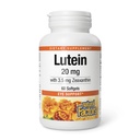 Facteurs naturels - Lutéine 20mg, Antioxydant naturel pour soutenir la santé des yeux, 60 gels doux
