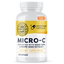 Vimergy Micro-C® Vitamin C Kapseln – 500 mg pro Kapsel, unterstützt Immungesundheit*, fördert Kollagenproduktion, unterstützt gesunde Knochen*, Kosher, Vegan & Glutenfrei, Regelgröße 180 Kapseln