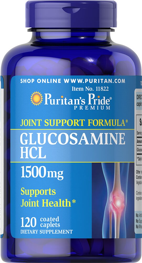 Pride de Puritan Glucosamine 1500 mg Caplets, 120 Nombre
