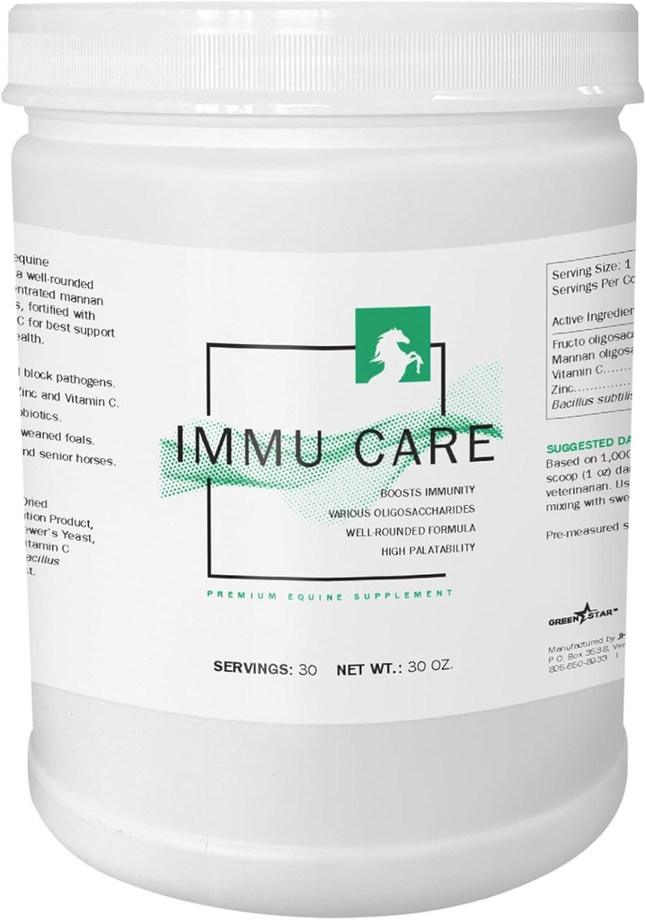 Green Star, Immu CareTM, Pulver-Equin-Ergänzung, Futterzusatz, 2 Lbs