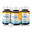 Lovita Calcium Citrate 800 mg avec Magnésium, Vitamine D3 & K2, Supplément Bone Strength & Density pour les femmes et les hommes, soutient les dents, la santé immunitaire, sans gluten, non-OGM, 360 comprimés végétaliens