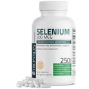 Bronson Selenium 200 mcg – Yeast Free Chelat Amino Acid Complex - Essential Trace Mineral mit Superior Absorption, 250 vegetarische Kapseln