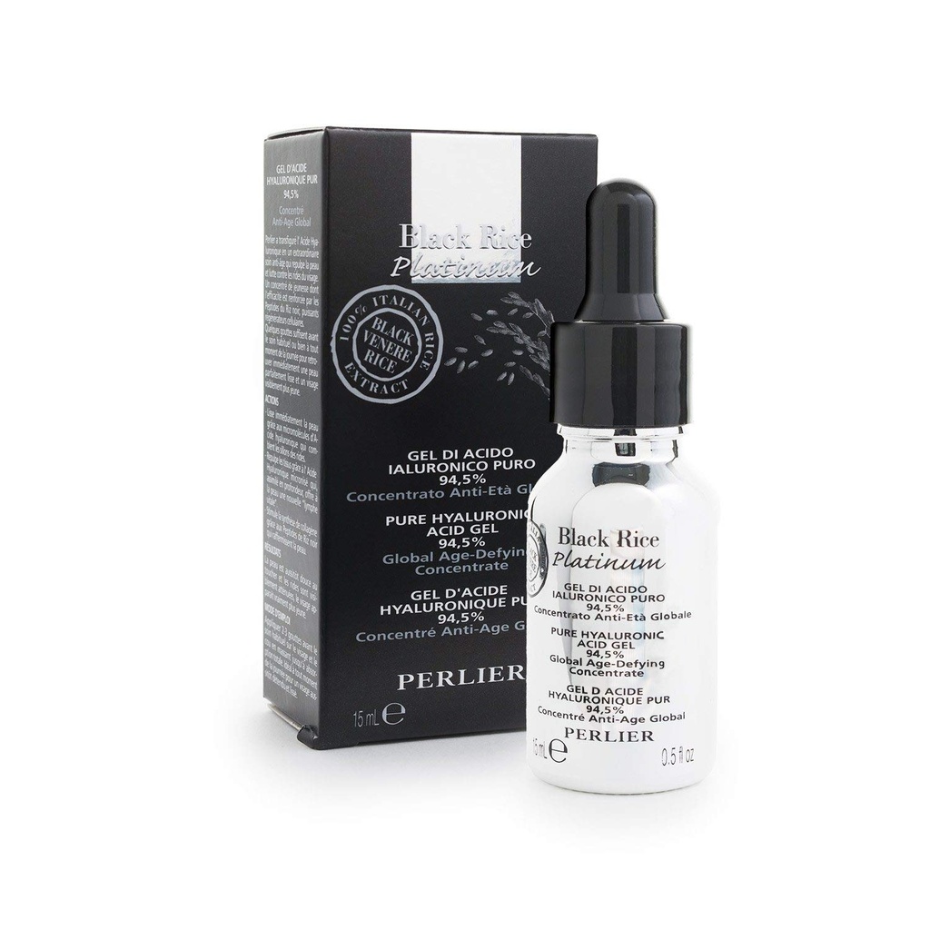 Perlier Black Rice Platinum 94,5 % Reine Hyaluronsäure, 0,5 f. Unze.