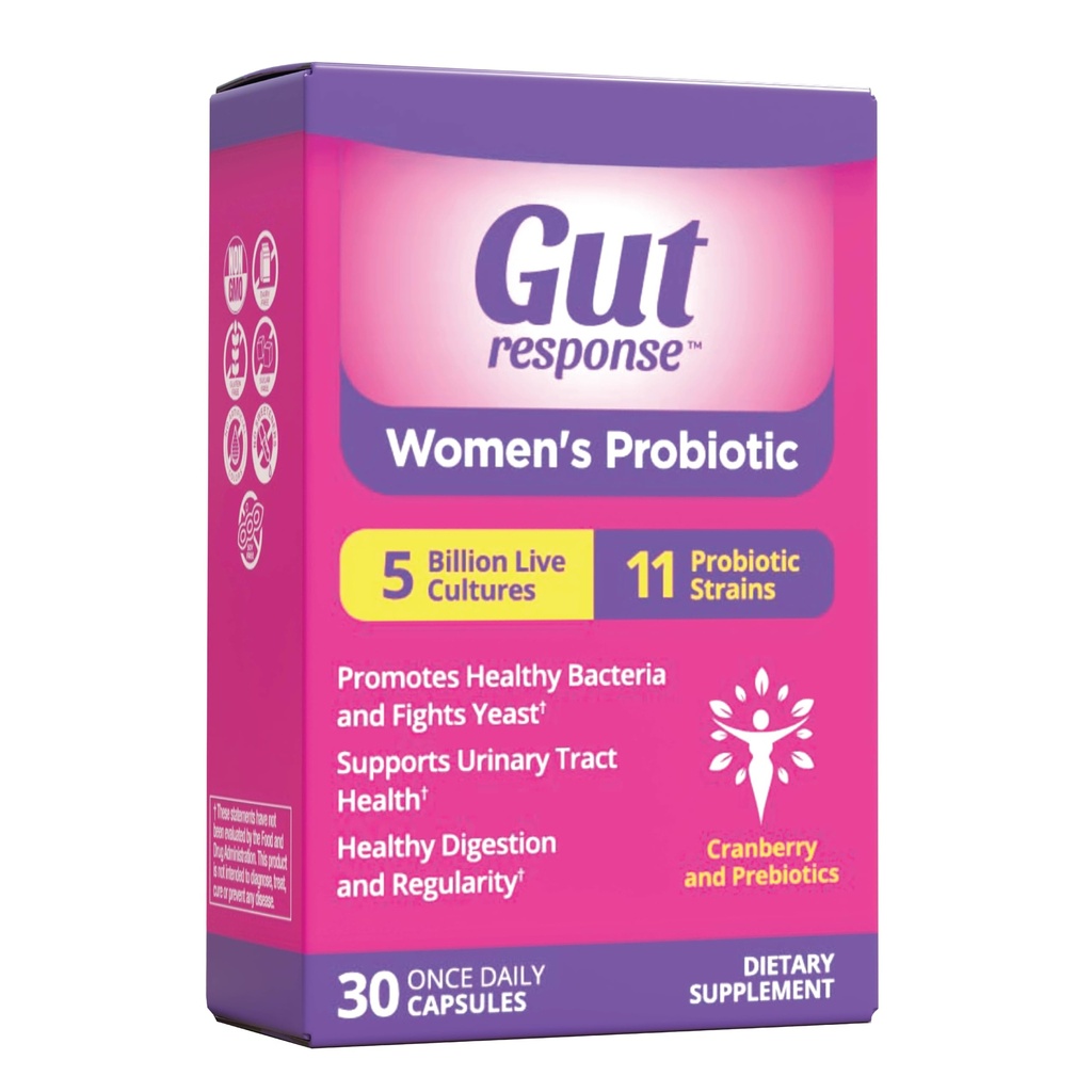 Les femmes probiotiques, ralentit le vieillissement digestif, stimule le système immunitaire, soutient la santé UT et féminine, extrait de canneberge, non-OGM, sans gluten et sans soja, 5 milliards CFU, 30 capsules