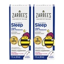 Zarbee's Kids Sleep Supplement Liquid mit 1mg Melatonin; Drug-Free & Effective; Einfach zu nehmen natürliche Berry Flavor für Kinder Alter 3 und nach oben; 1 Fl Oz Flaschen, Paket von 2