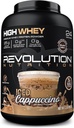 Revolution Nutrition, High Whey, Protein Powder 2LB, Whey Isolate, Glutenfrei, Lean Muskelmasse für Männer & Frauen, 25g Protein Per Scoop, 908 g, 24 Portionen (Iced Cappuccino, 2 Pound)