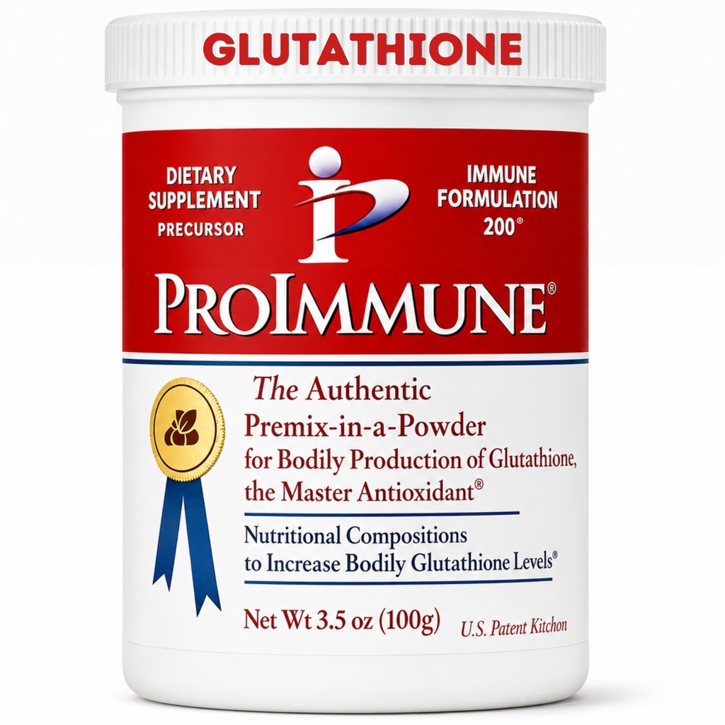 Supplément de glutathion 2 mois d'approvisionnement de précurseur en poudre de glutathion – ProImmune Immune Formulation 200® pour un puissant soutien immunitaire - Complexe antioxydant formé par le médecin, 62 portions