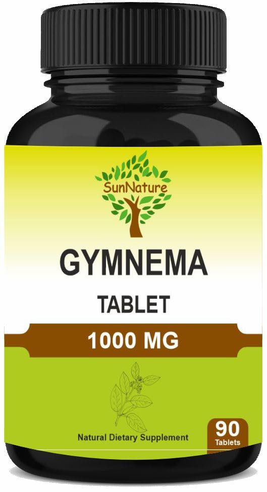 Gymnema Tablets 90 Tabletten, 1000 mg | 45 Tage Versorgung | Gurmar | Gymnema Sylvestre Ergänzungen | Vegan