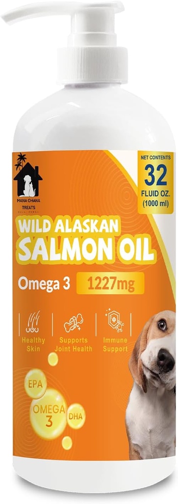 Huile de saumon pour les chiens et les chats