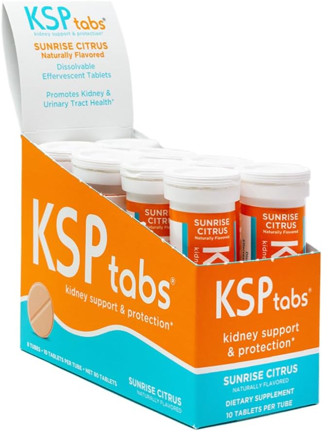 Sunrise Citrus Alle natürlichen Hydration & Nierengesundheit Nahrungsergänzungsmittel zur Bekämpfung von Calcium Oxalat-Kristallbildung, 80 Tabletten