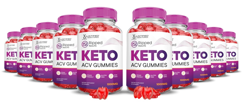 (10 Pack) Ripped Results Keto ACV Gummies Advanced Formula 1000MG Ripped Results Keto Gummies Apfelessig Formuliert mit Granatapfelsaft Pulver B12 Vegan Non GMO 600 Gummys