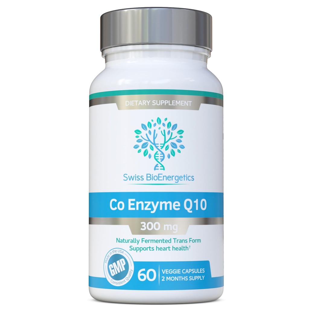 Co Enzyme Q10 CoQ10 300mg 60 Capsules - Forme supérieure naturellement fermentée trans