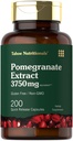 Tahoe Nutritionals Granatapfelextrakt | 200 Kapseln | 3750 mg | Non-GMO, Glutenfreie Ergänzung
