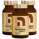 Fucoidan powered with AHCC® Brown Seaweed Immunitätsergänzung mit hoher Reinheit Organic Mekabu Mozuku Agaricus 3 Flaschen - 480 Gemüsekapseln Made in Japan