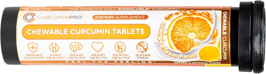 Comprimés à croquer curcuminpro BioSoluble Curcumin curcumin bio sans sucre