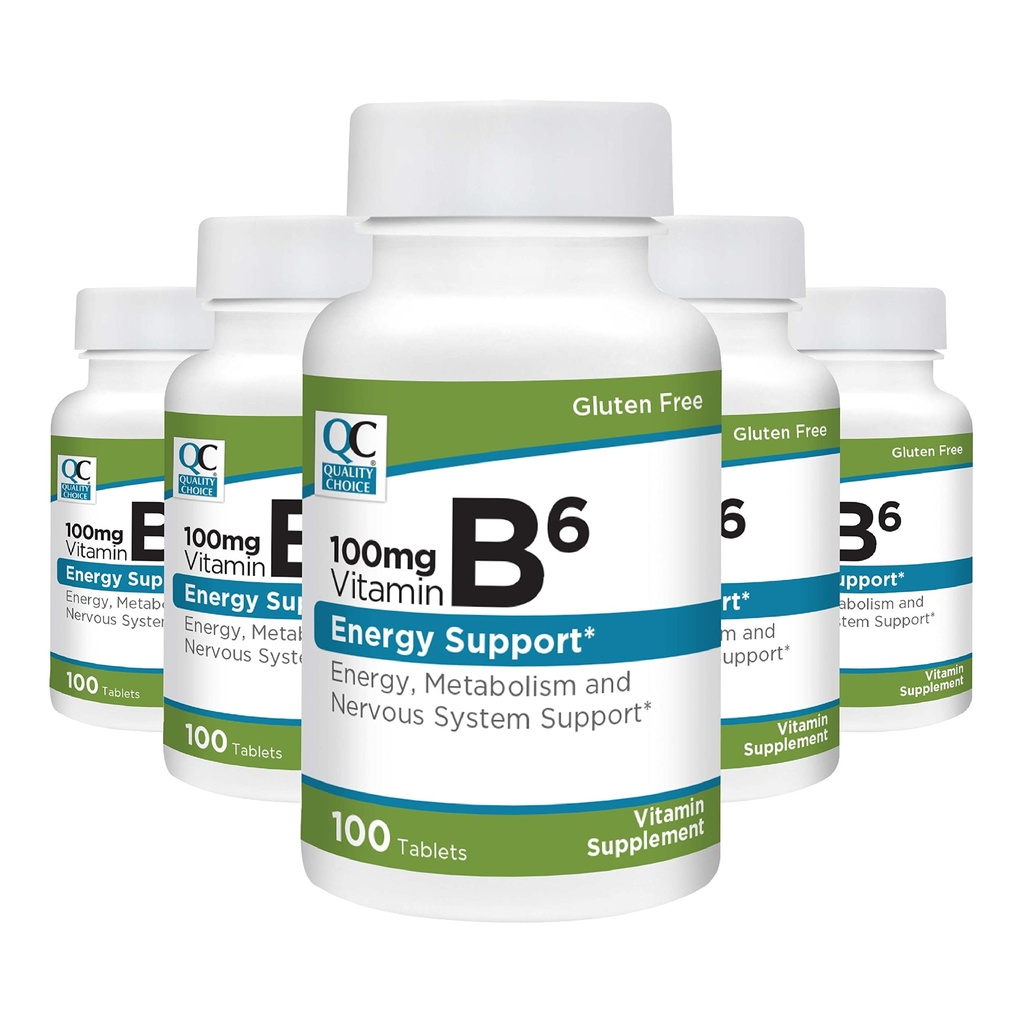 Choix de qualité Vitamine B6 100 mg Comprimés (paquet de 5)